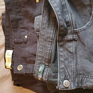 2 pair of black jeans sz 20 petite